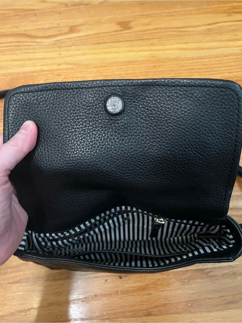 Kate Spade Black Pebbled Leather Crossbody Bag